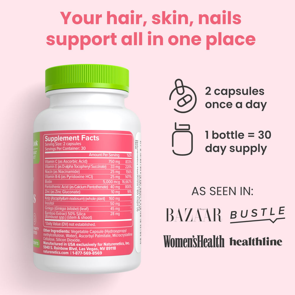Naturenetics HairAnew packaging on store shelf.