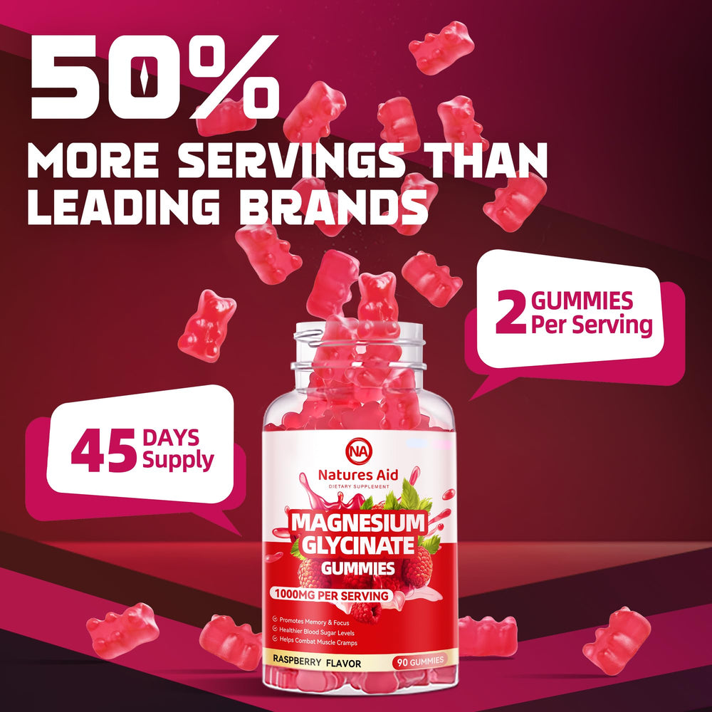 Natures Aid gummies on a clean surface signal quality and purity.