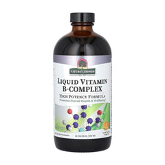 Nature's Answer Liquid B-Complex bottle front with orange label highlighting energy support.