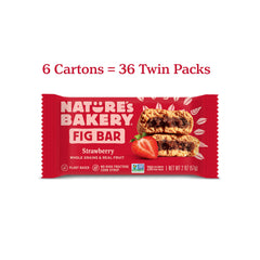 Close-up of Nature's Bakery fig bars with real fruit filling