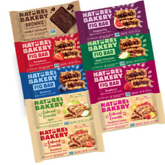 Nature's Bakery Fig Bars Strawberry pack, convenient on-the-go snack for busy mornings.