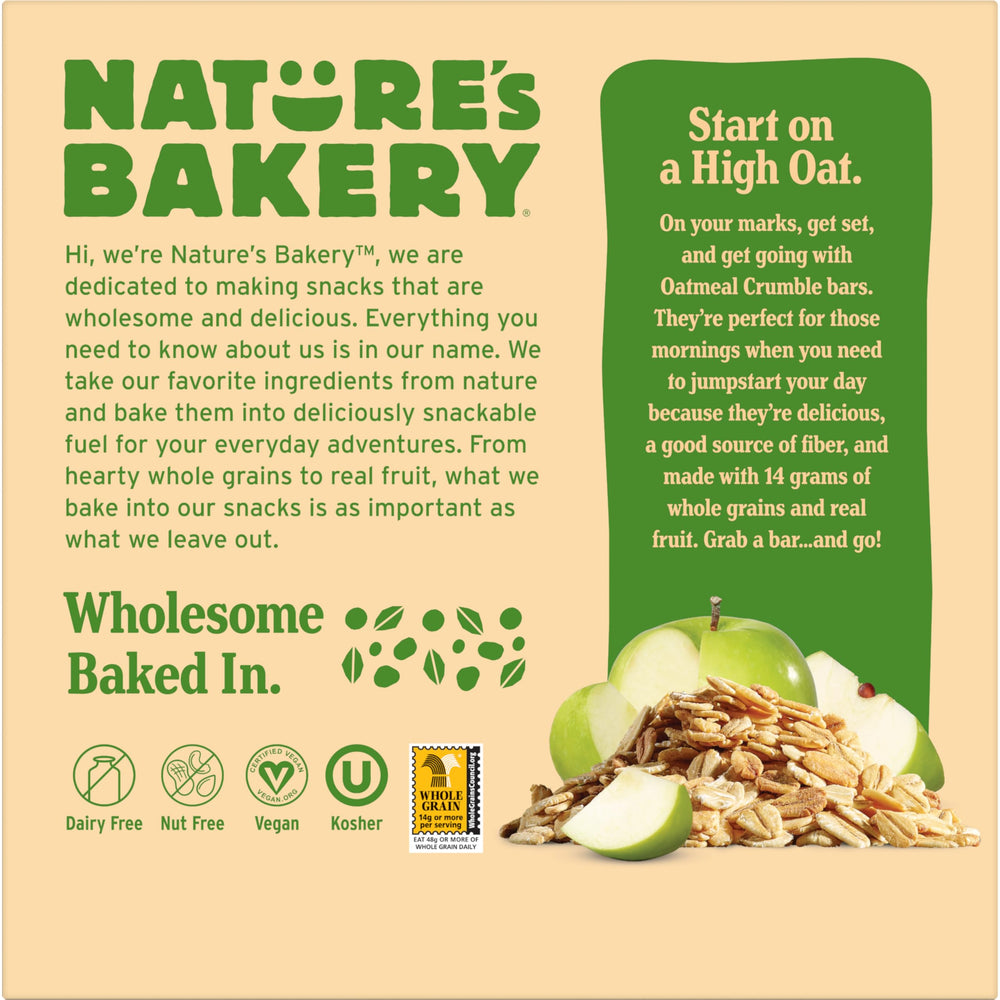 Apple filling detail in Nature's Bakery bar with real fruit