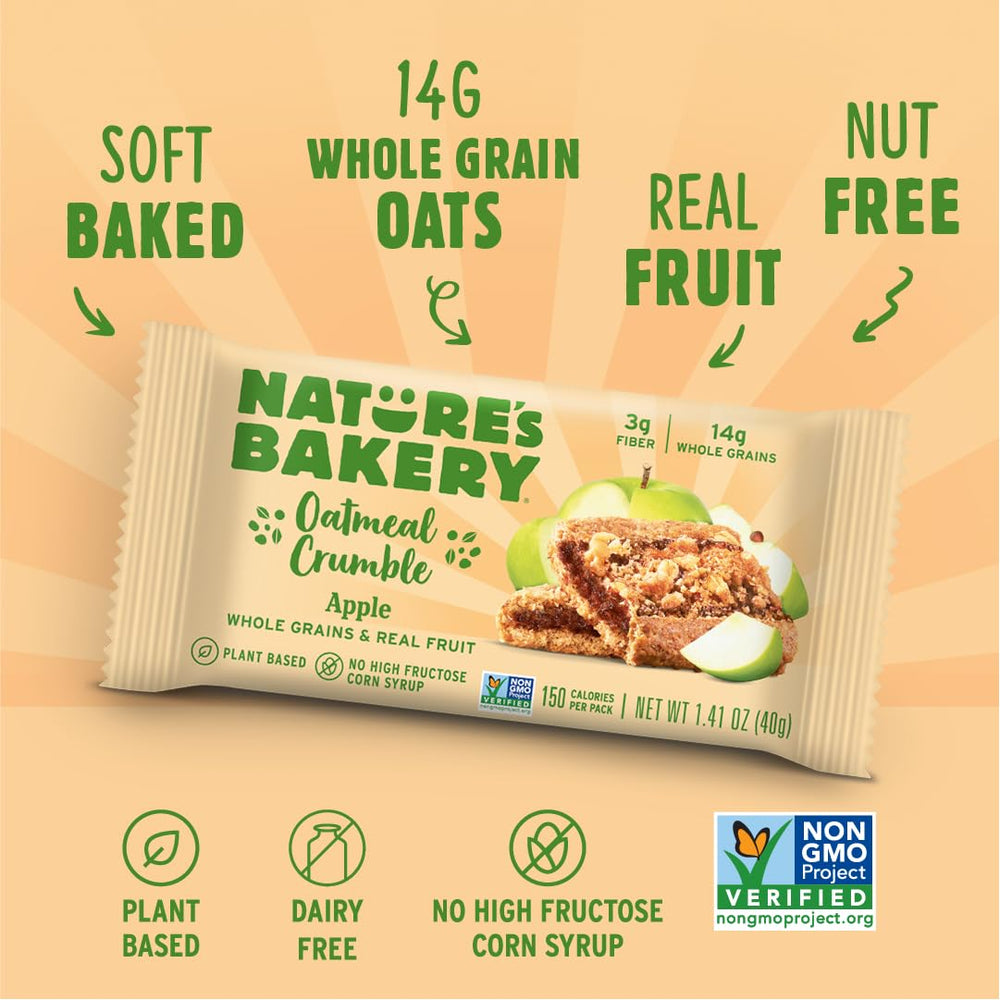 Vegan and non-GMO ingredients in Nature's Bakery Apple Bars