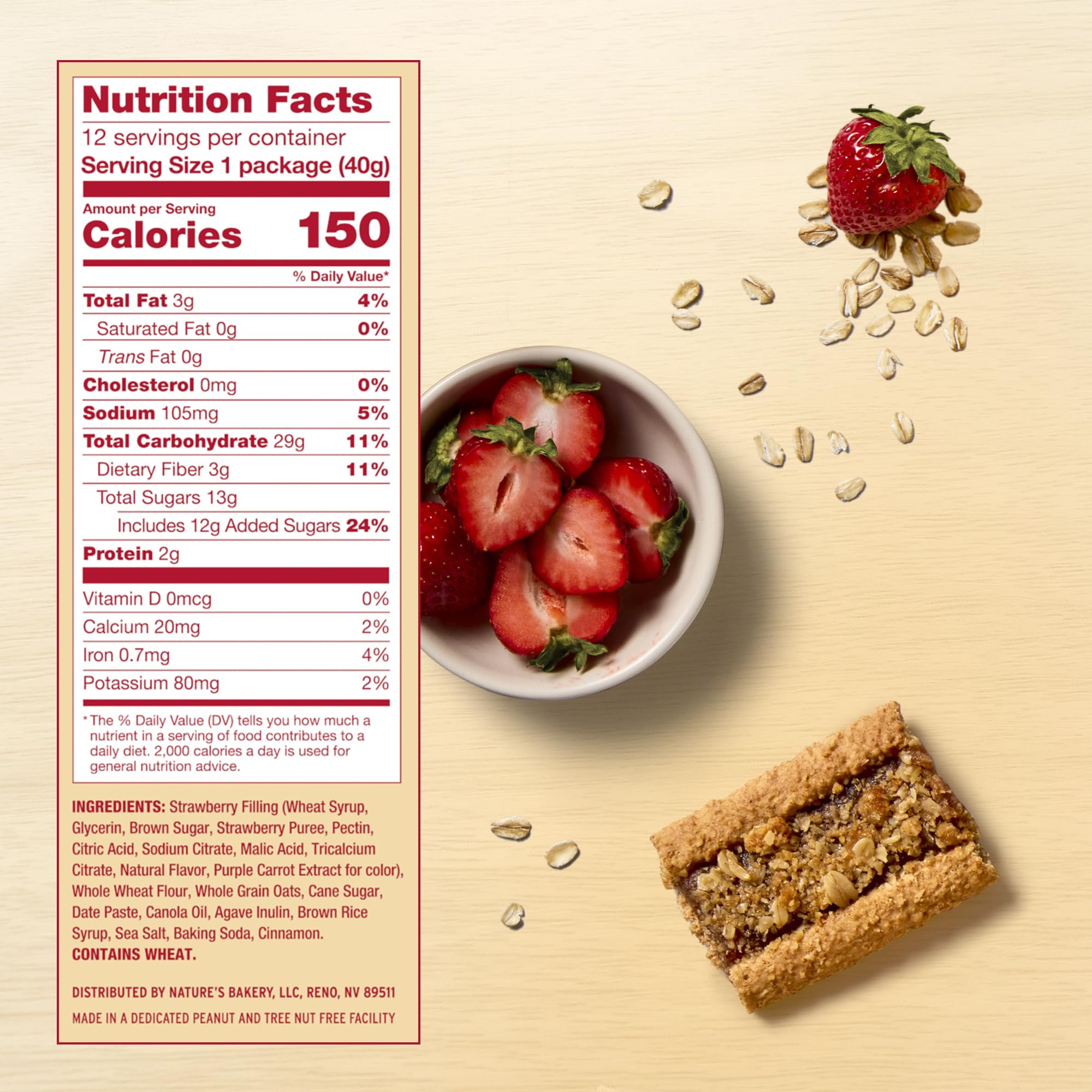 Nature's Bakery bar in hand, ideal for a quick breakfast or snack.