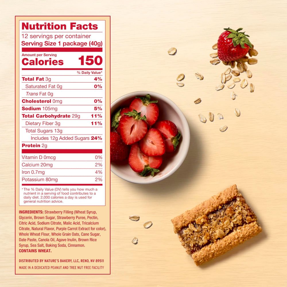 Nature's Bakery bar in hand, ideal for a quick breakfast or snack.