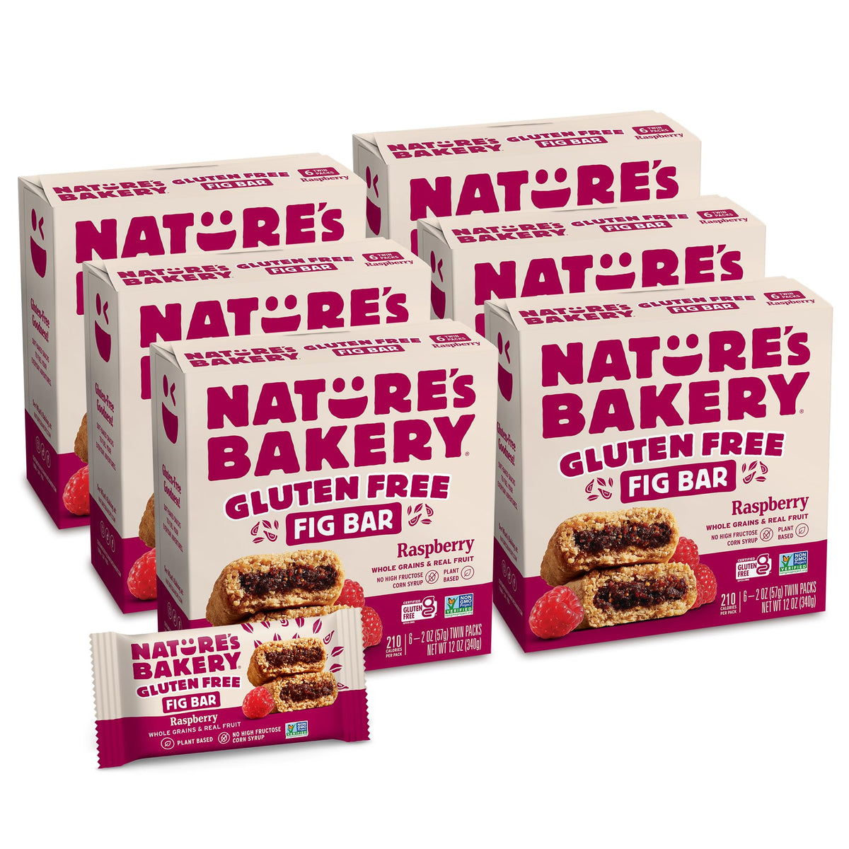 Nature's Bakery Raspberry Fig Bars in soft-baked form for on-the-go moments.