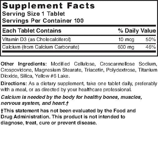 Tablets beside the Nature's Blend bottle for an easy daily dose