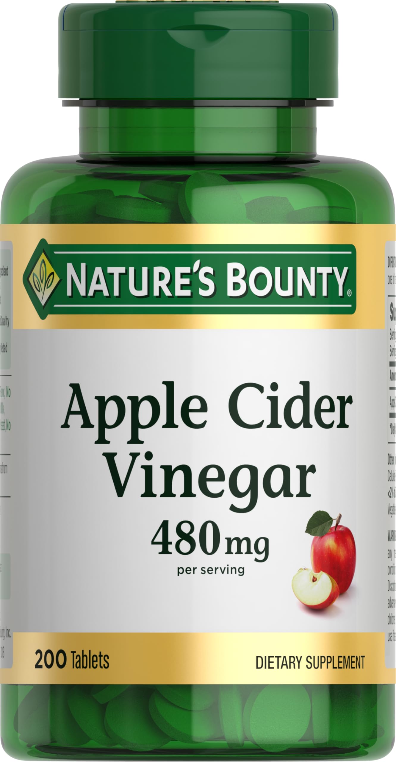 Nature's Bounty front label showing product name and tablet count for quick identification and trust