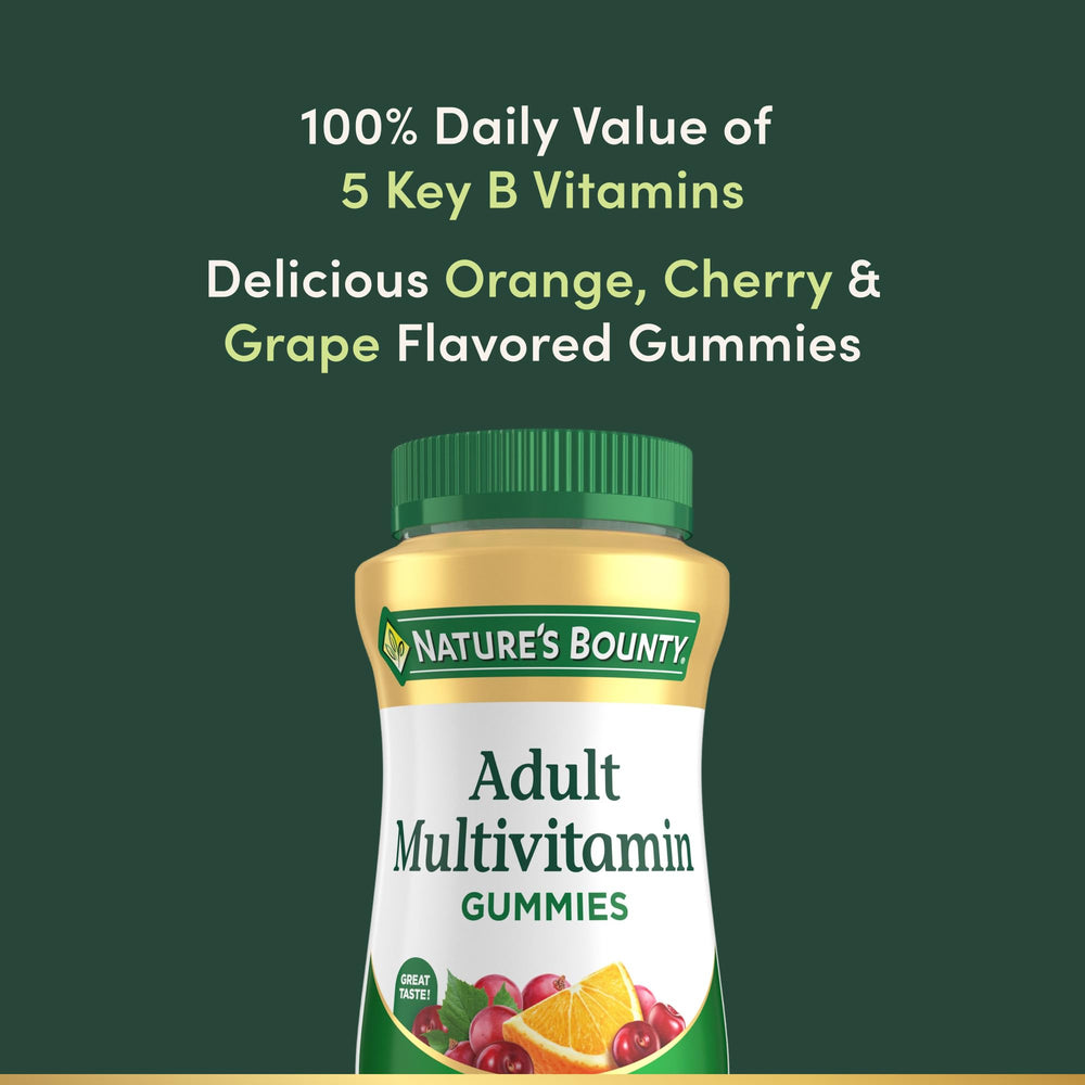 Nature's Bounty gummies gluten free icon on label for dietary choices