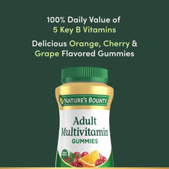 Nature's Bounty gummies gluten free icon on label for dietary choices
