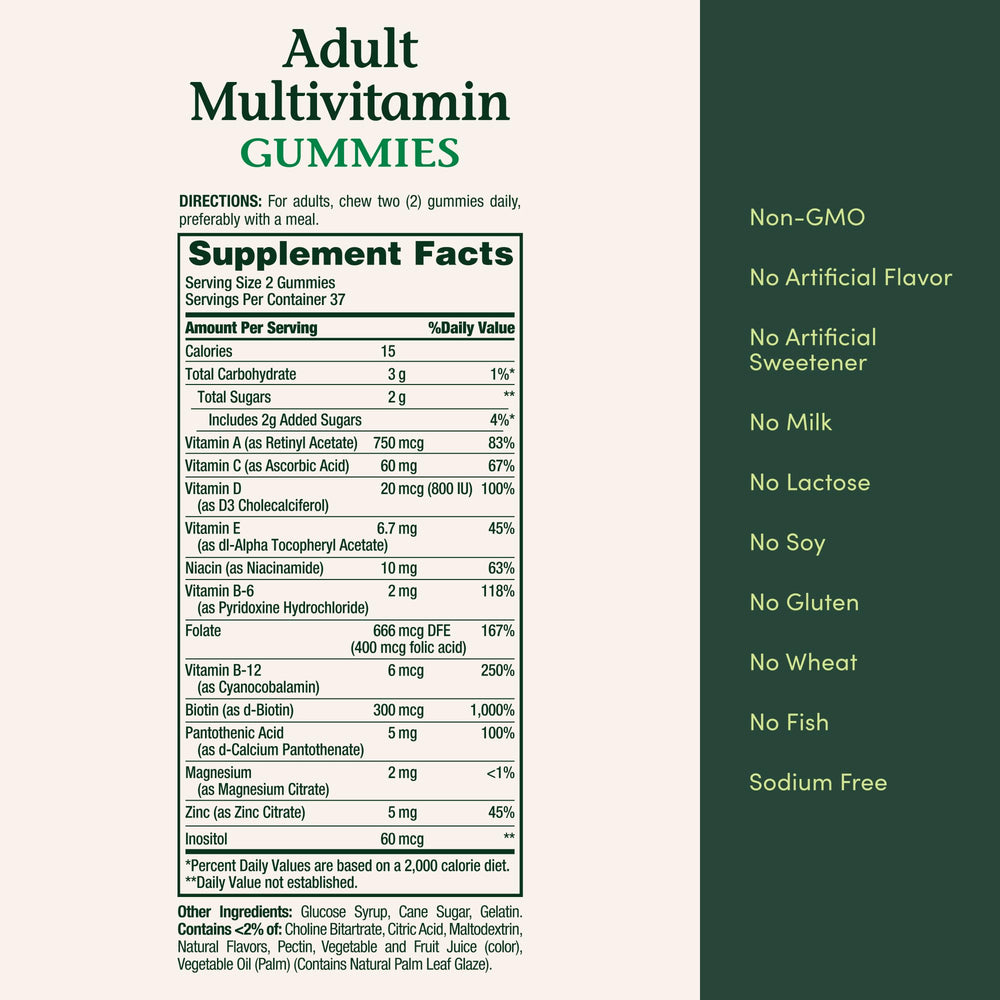 Nature's Bounty adult multivitamin gummies flavors invite tastier daily routines