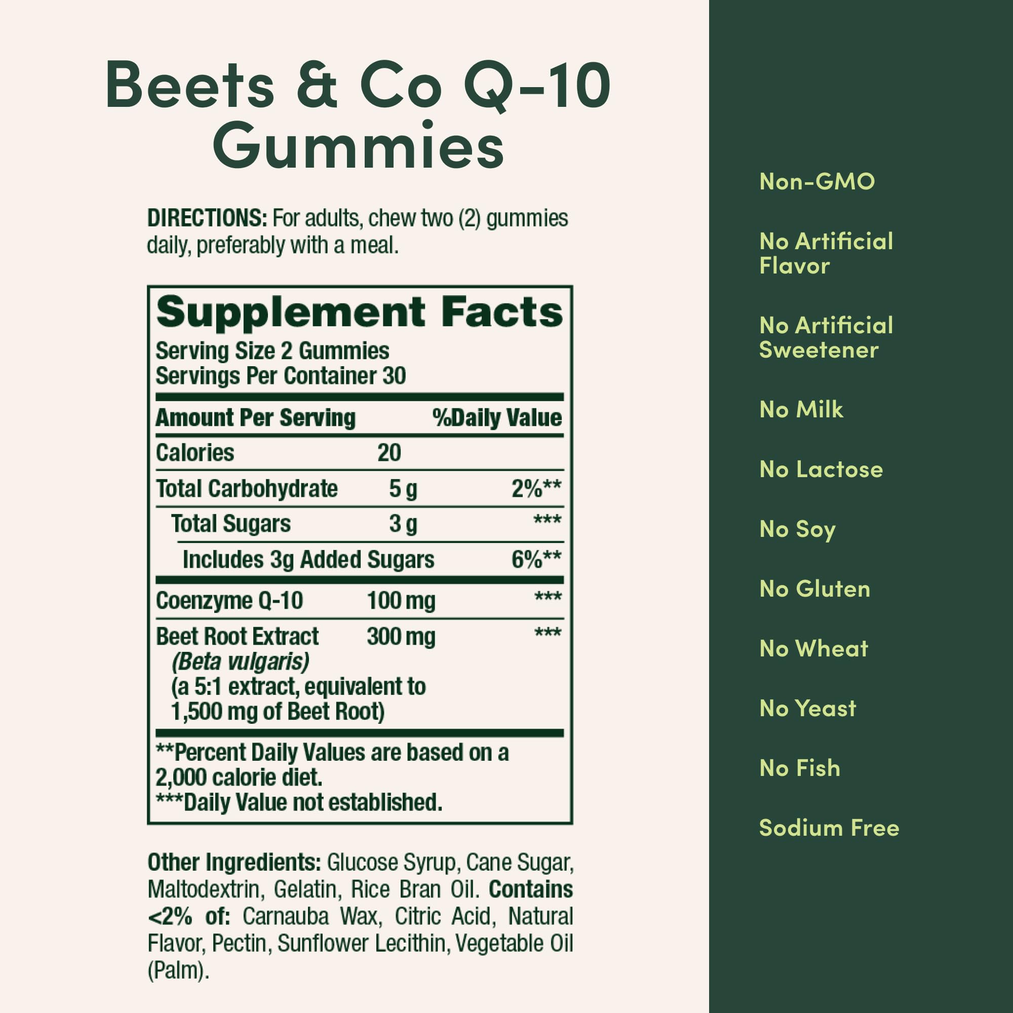 Gluten-free and non-GMO formula label on packaging