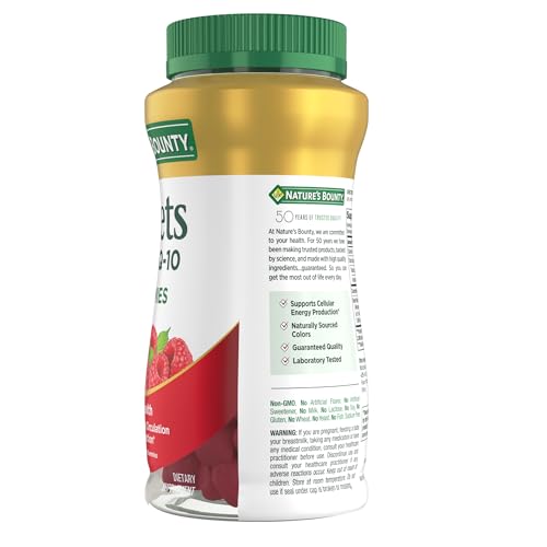 Nutrition label highlights 300 mg beet root extract and 100 mg CoQ10