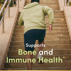 Nature's Bounty Calcium Plus 400 IU D3 capsules inside for easy swallowing.