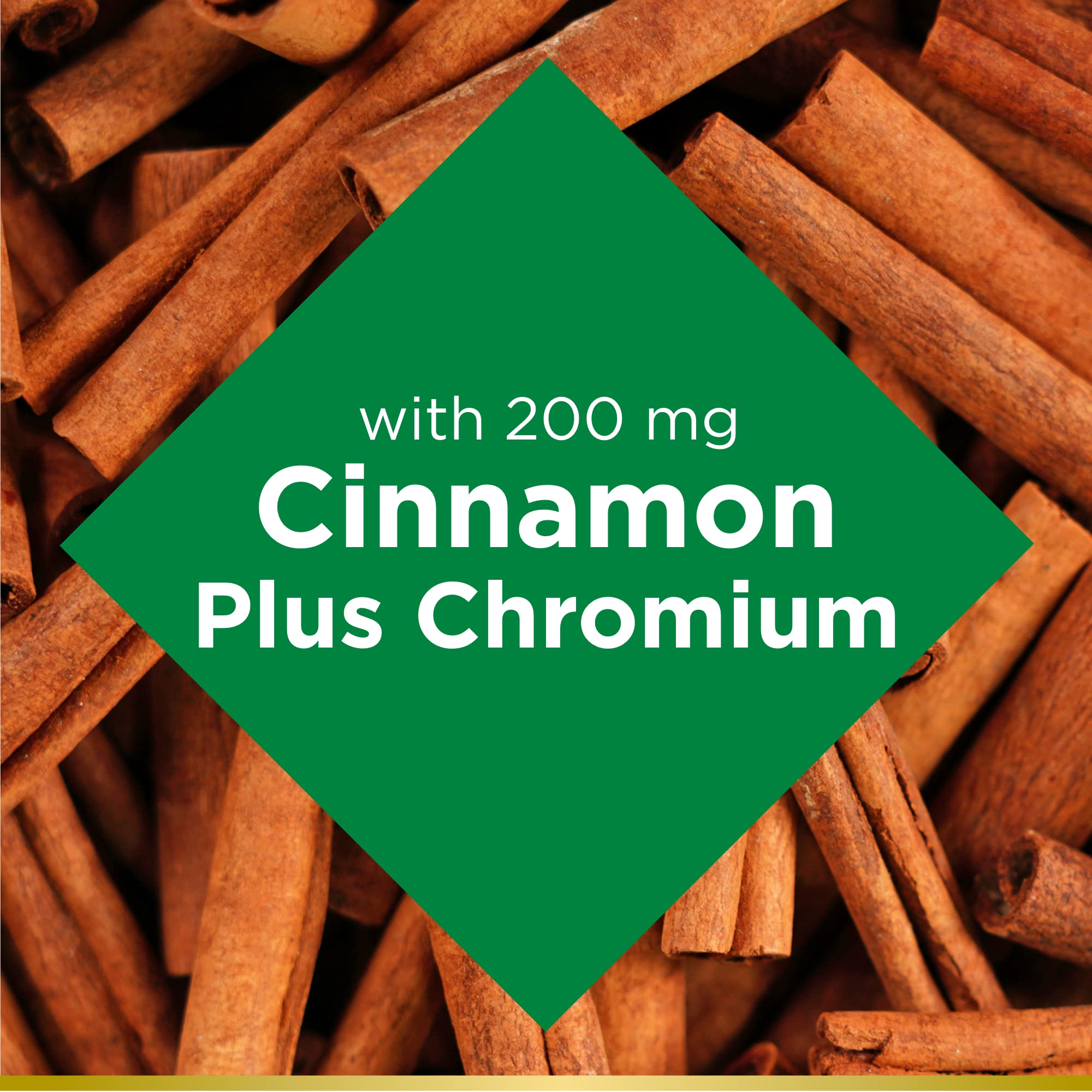 Capsules added to a meal with Nature's Bounty Cinnamon Plus Chromium.