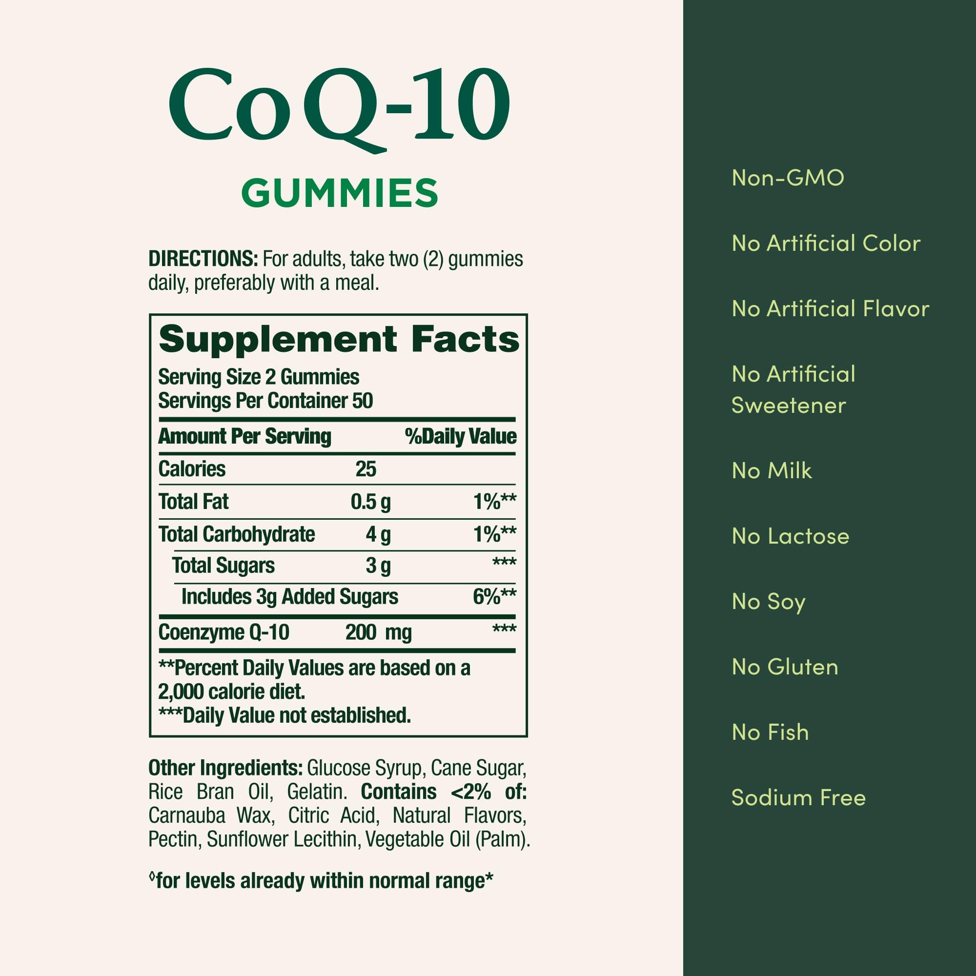 Bottle beside glass illustrating clean label with no artificial colors or flavors