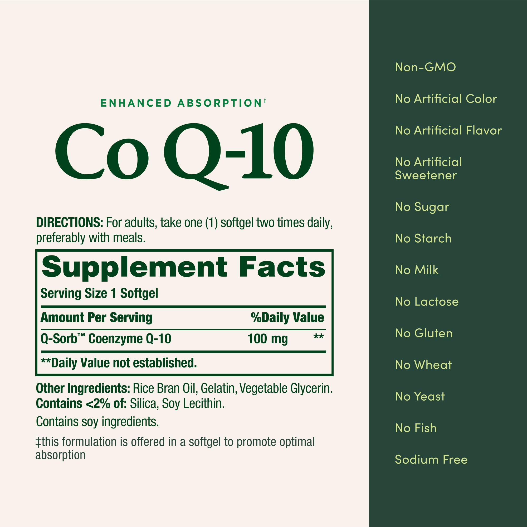 CoQ10 capsules in hand for daily supplementation.