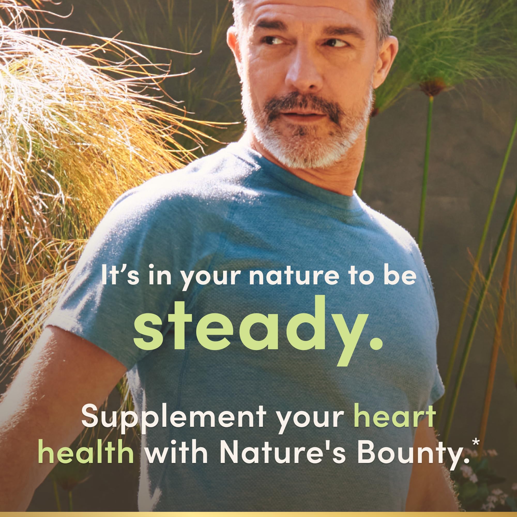 Nature's Bounty Fish Oil bottle label emphasizing purity of ingredients.