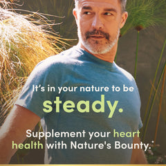 Nature's Bounty Fish Oil bottle label emphasizing purity of ingredients.