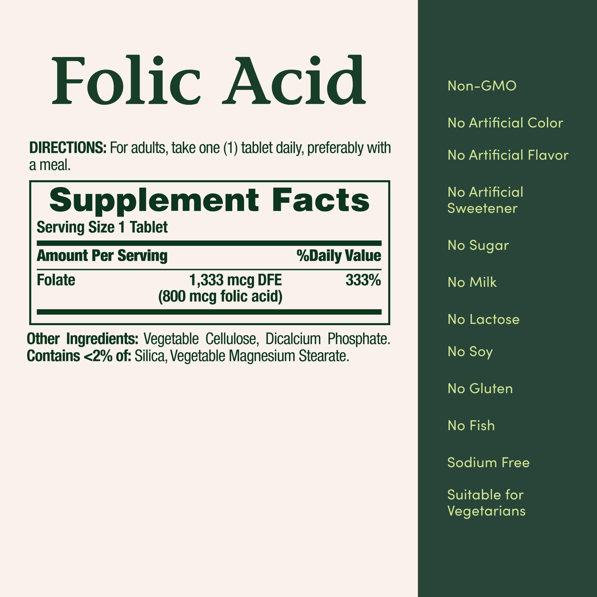 Nature's Bounty folic acid tablets featured in a morning wellness routine.