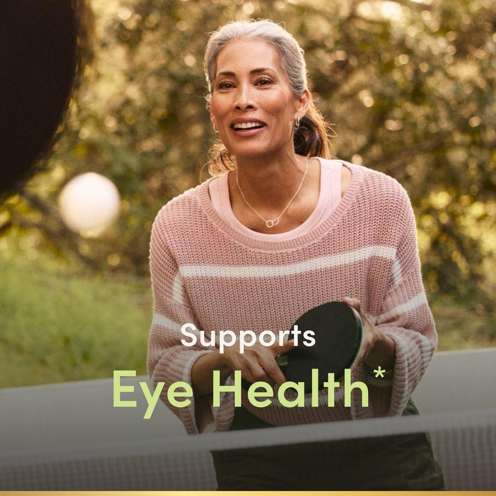 Nature's Bounty Lutein capsules close-up for daily vision support