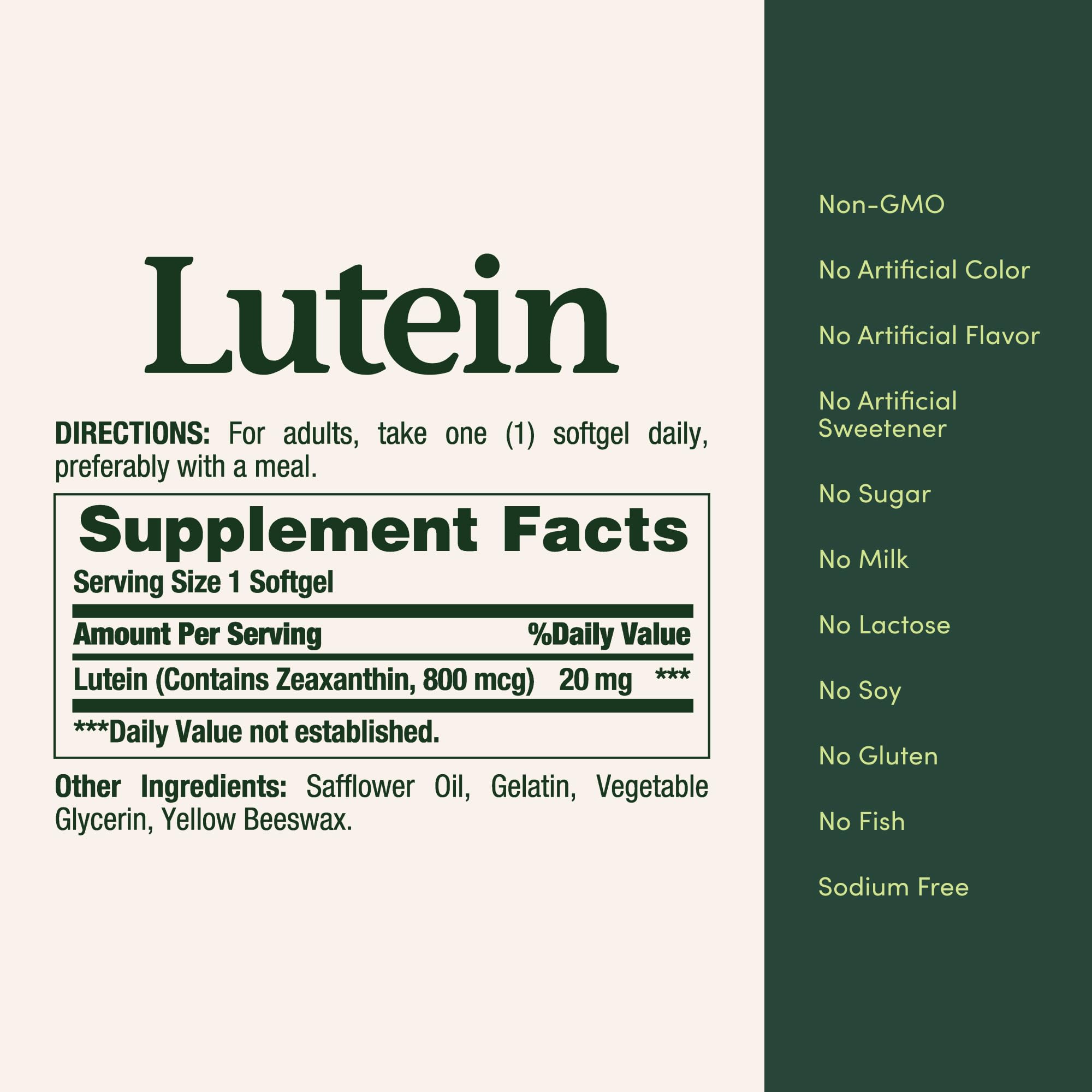 Nature's Bounty Lutein on a desk with computer for screen time support
