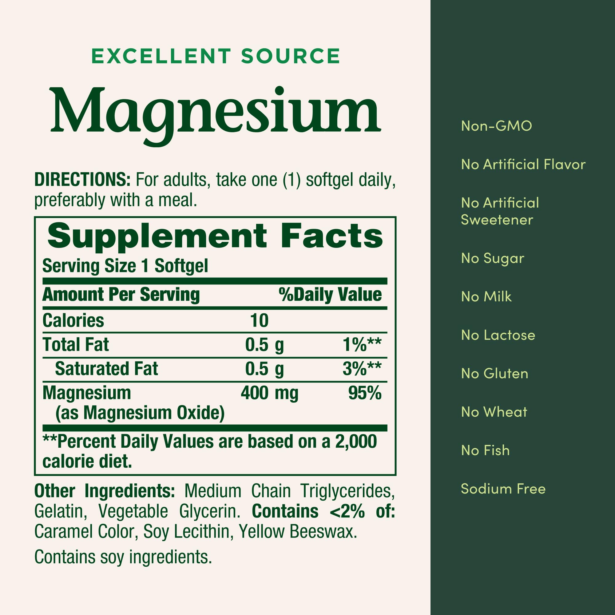 Active adult taking Nature's Bounty magnesium during a workout