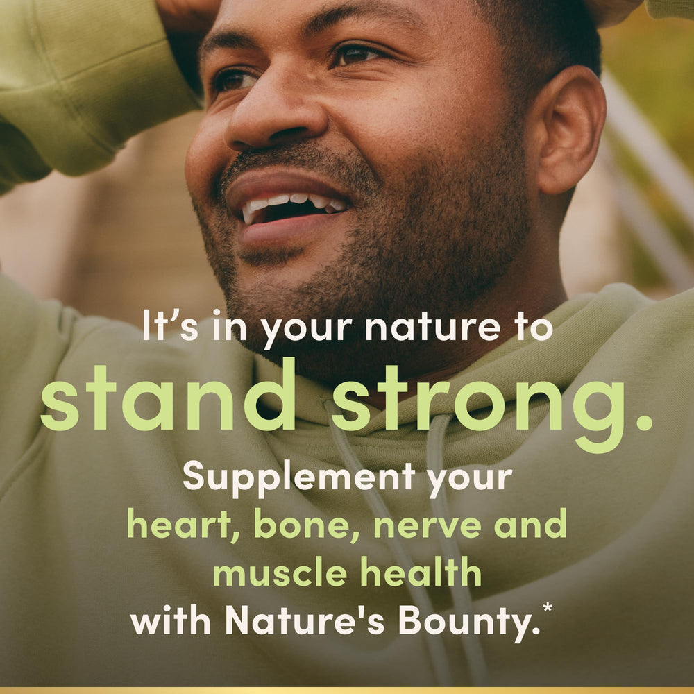Close-up of Nature's Bounty bottle cap for convenient dosing