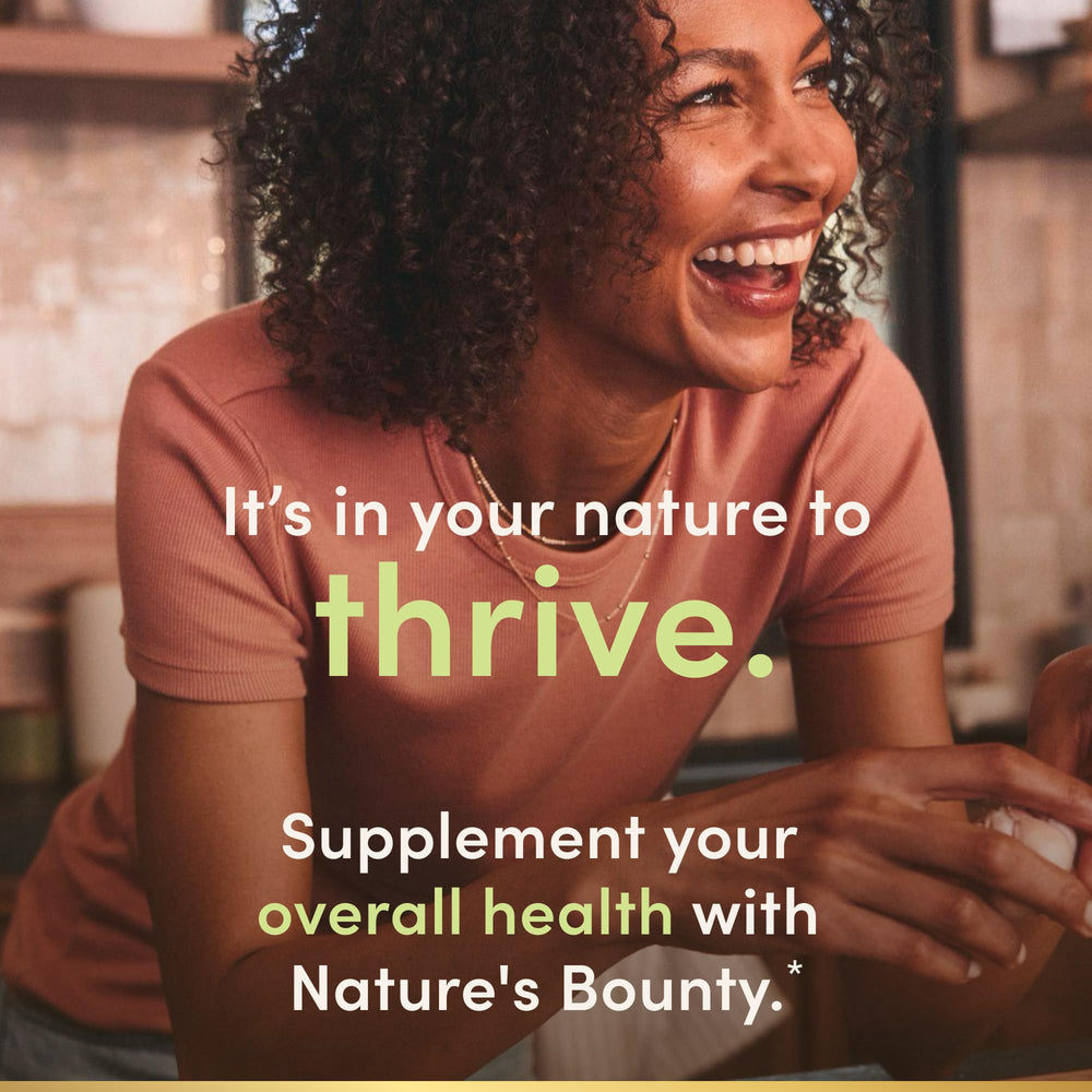 Nature's Bounty Milk Thistle dosage card emphasizes easy dosing.