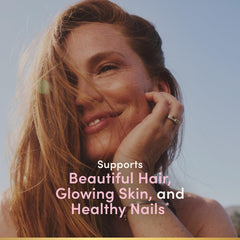 Nature's Bounty Optimal Solutions biotin 3000mcg caplets closeup highlights beauty-supporting nutrition.