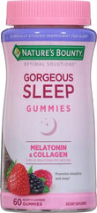 Gorgeous Sleep Gummies berry flavor close-up showcases tasty bedtime treat