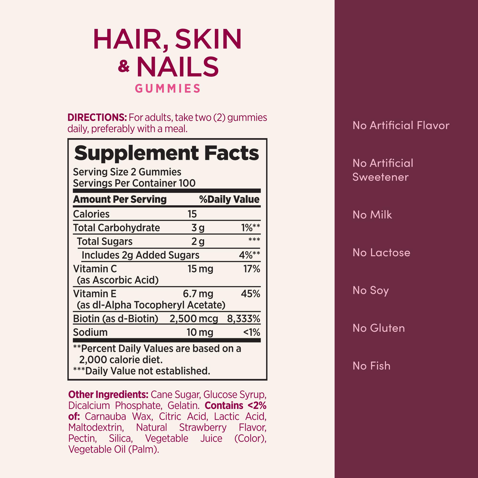 Nature's Bounty Optimal Solutions packaging art showcasing strawberry flavor