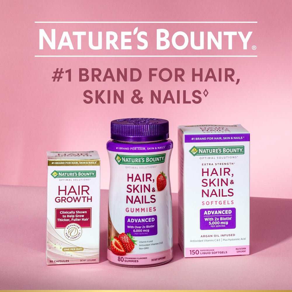 Raspberry flavor of Nature's Bounty Optimal Solutions gummies shown as a swatch