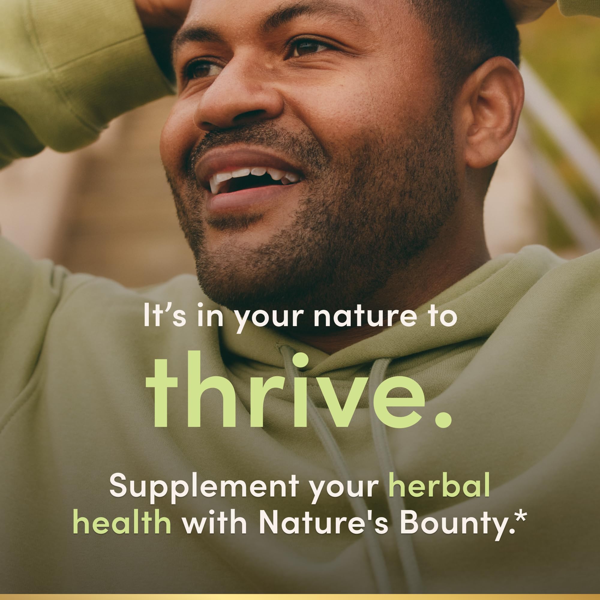 Nature's Bounty preservative-free label emphasizes clean formula