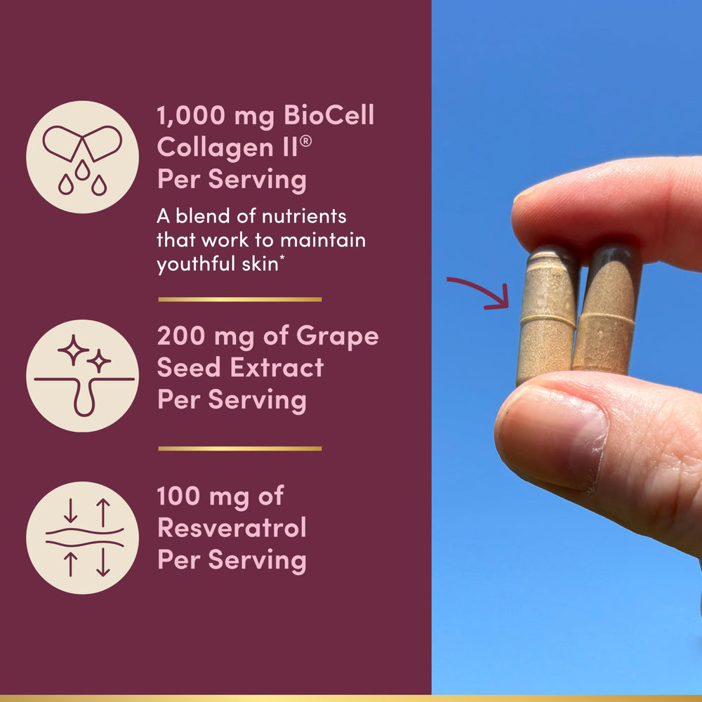 Nature’s Bounty bottle featuring resveratrol and grape seed extract for antioxidant support.