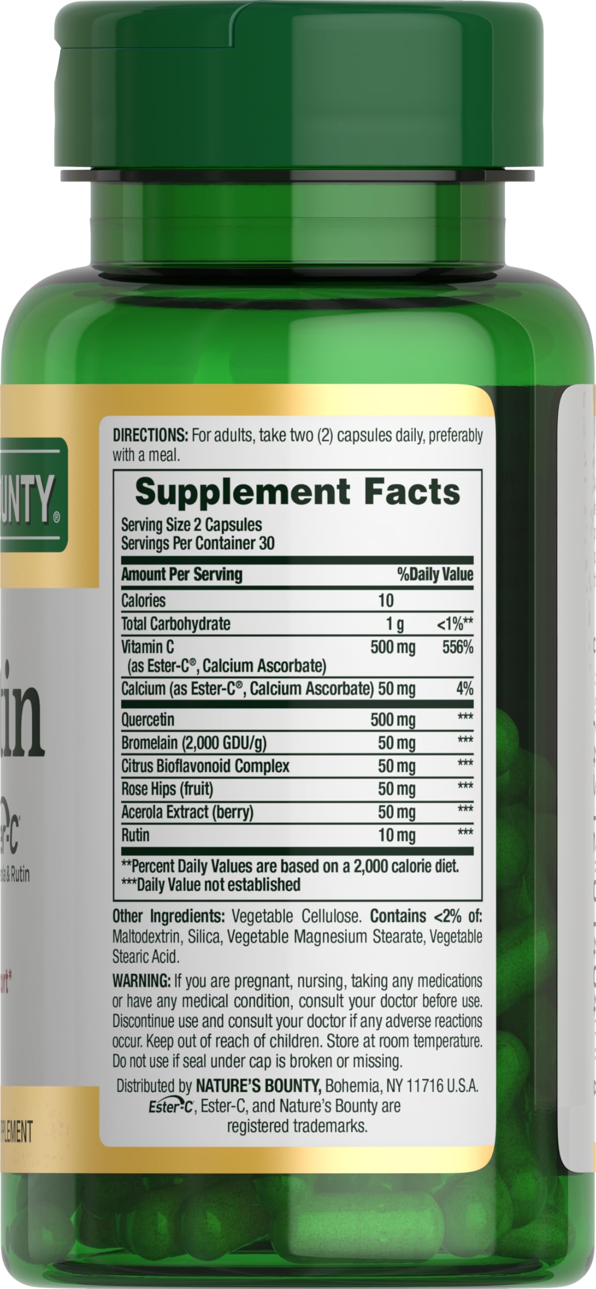 Nature’s Bounty Rut in graphic highlighting flavonoid content.
