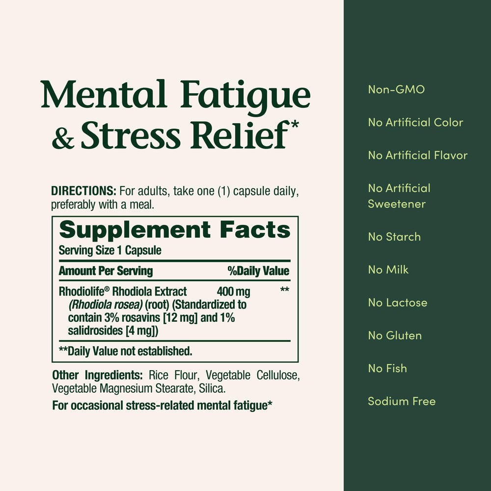 Nature's Bounty stress-management formula for demanding days.