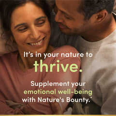 Gluten-free Nature's Bounty Stress Relief vegetarian tablets suitable for daily use