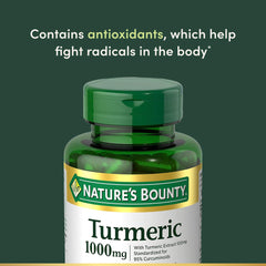 Front label of Nature's Bounty Turmeric product for trusted wellness