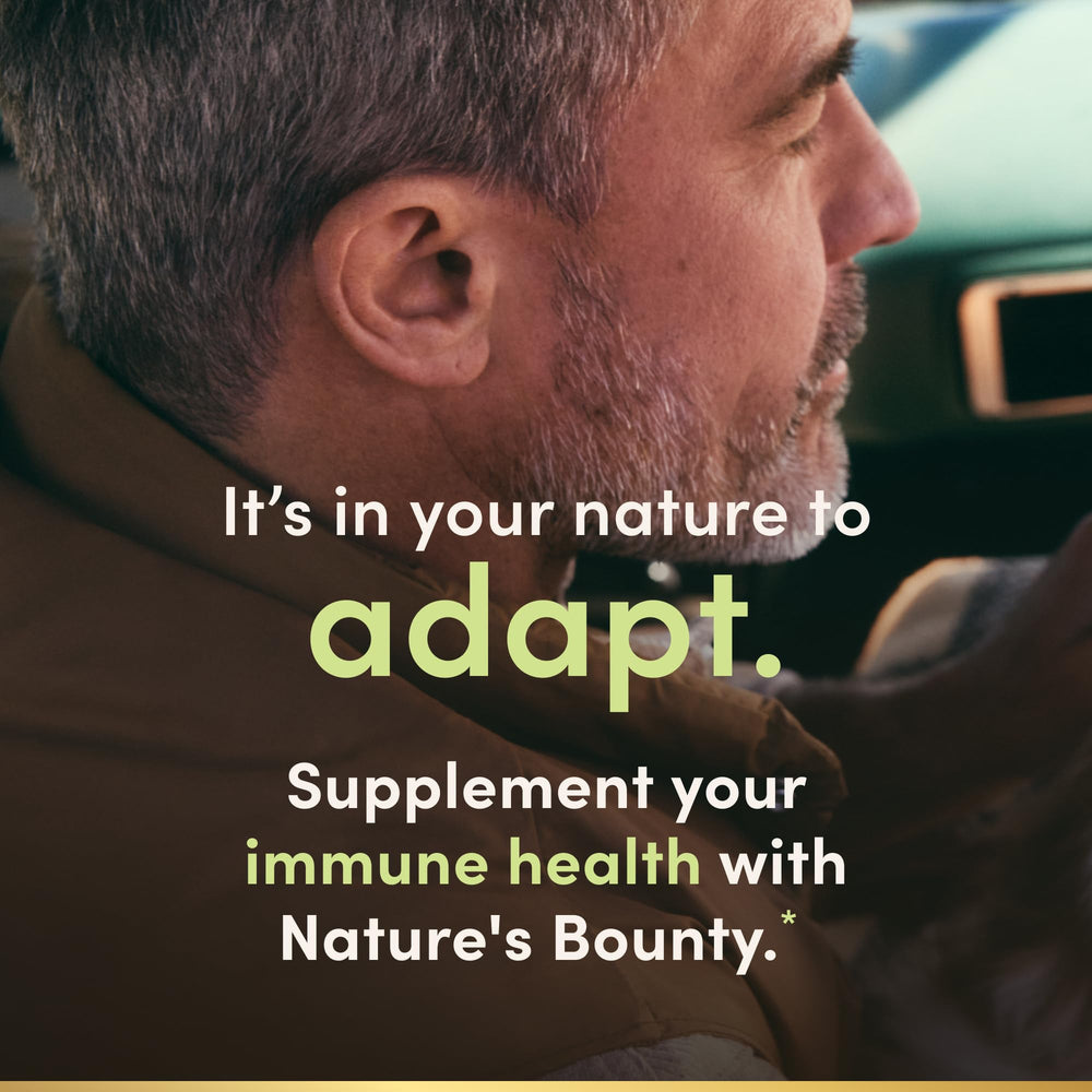 Nature's Bounty Vitamin C Gummies orange flavor visual emphasizes convenient chewable form.