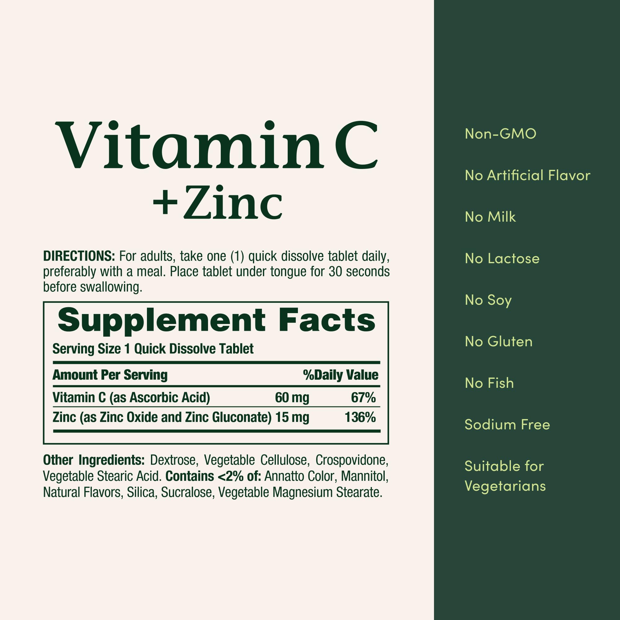 Nature's Bounty Vitamin C Zinc supports immune health.