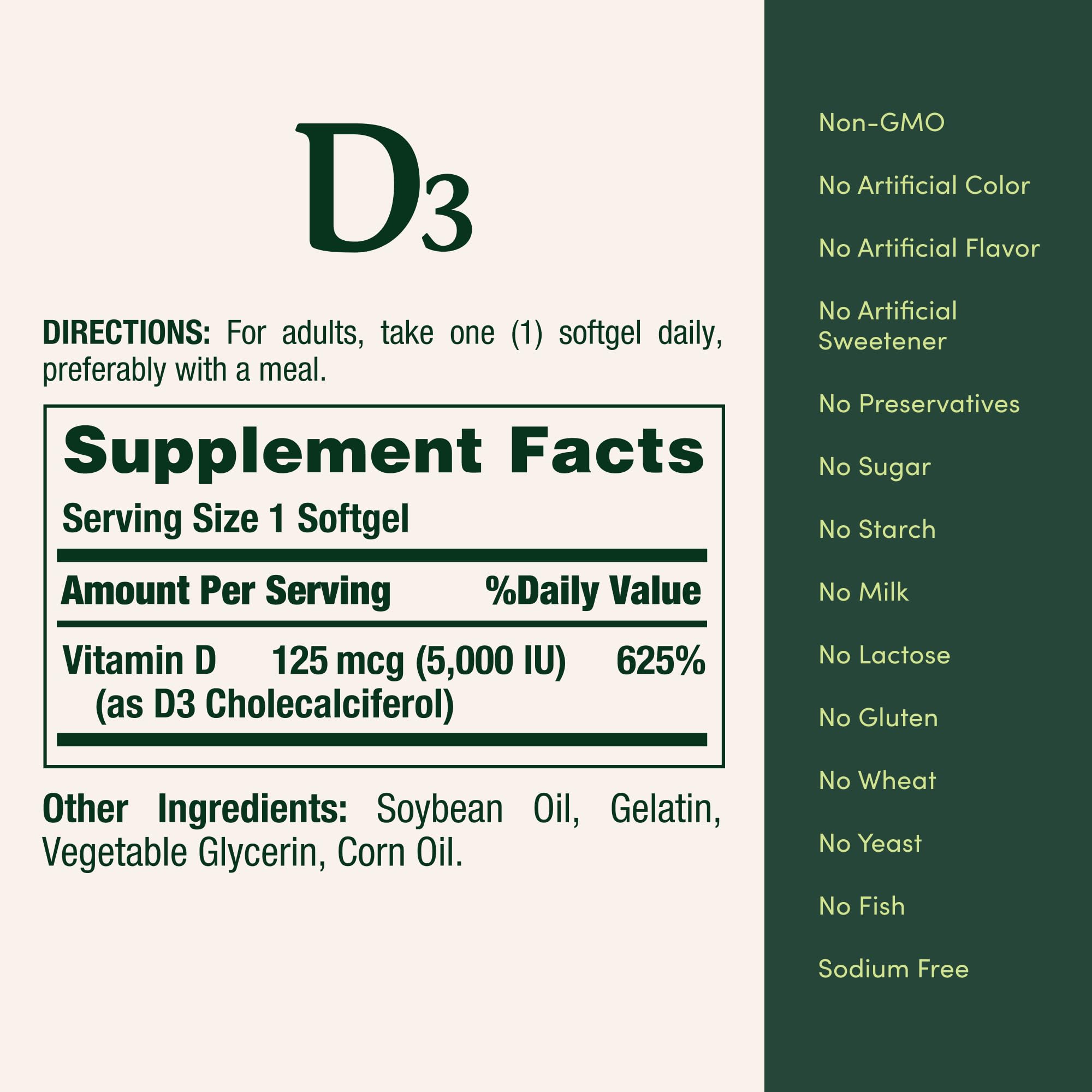 Label close-up highlights non-GMO and gluten-free attributes.