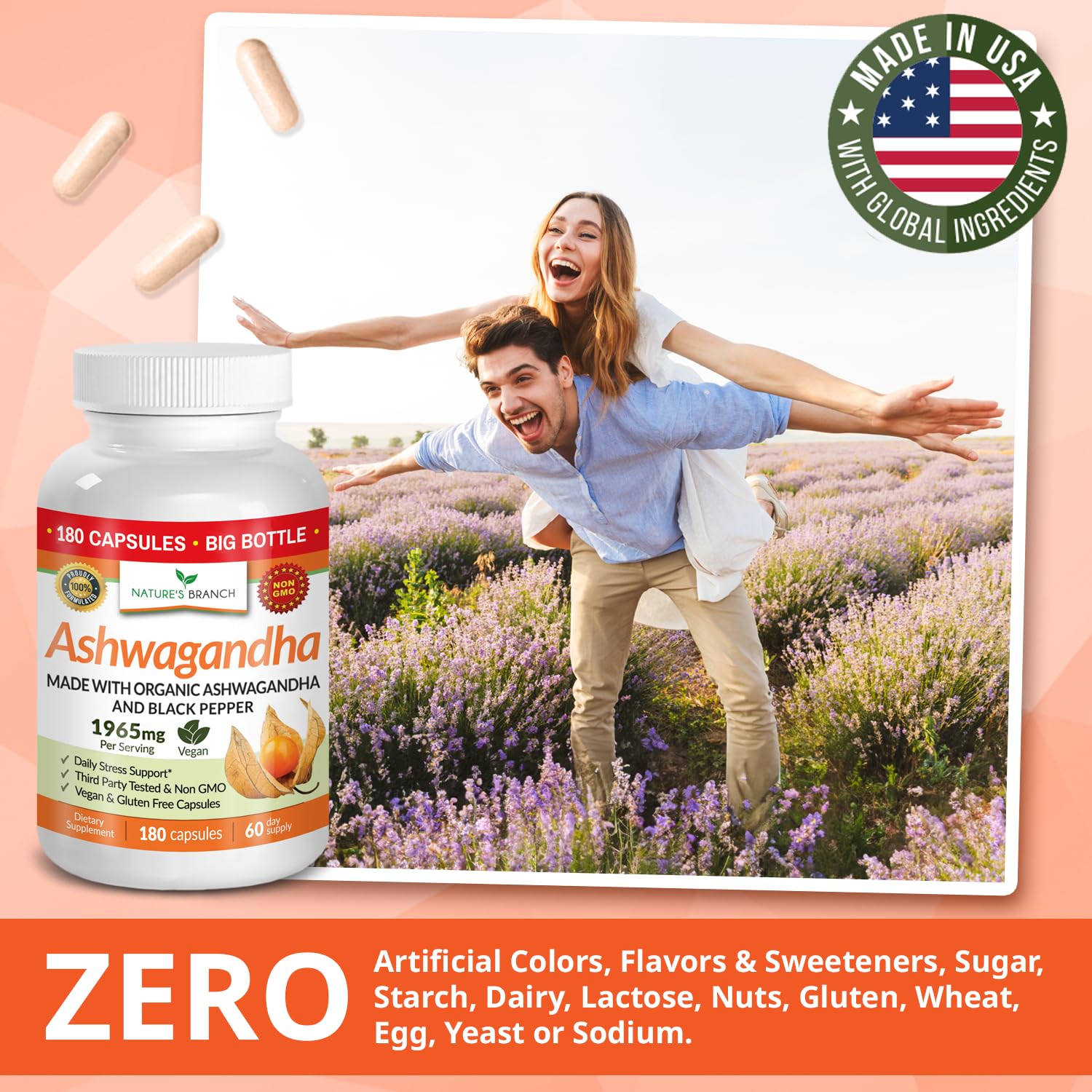 NATURE'S BRANCH daily-use ashwa suggesting simple routine integration.