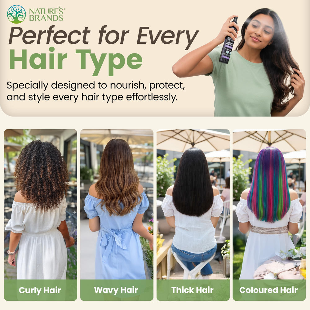 Styled hair maintained by Nature's Brands Organic Hair Spray long lasting hold