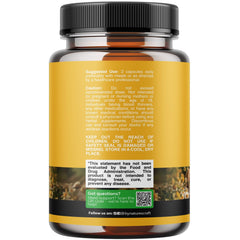 Natures Craft Bee Pollen Pills capsules close-up showing compact capsules