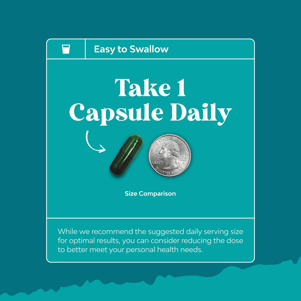 Natures Craft mint leaves evoke fresh aromatics beside capsules.