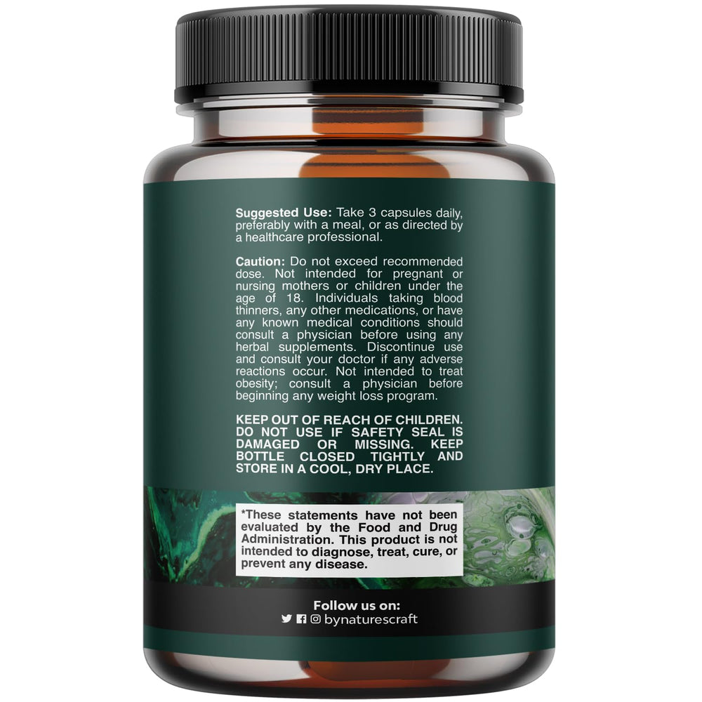 Natures Craft Digestive Enzymes ox bile capsules closeup emphasizes potent enzyme blend