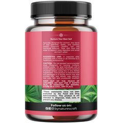 Nature's Craft saw palmetto for women capsules closeup highlights smooth coating