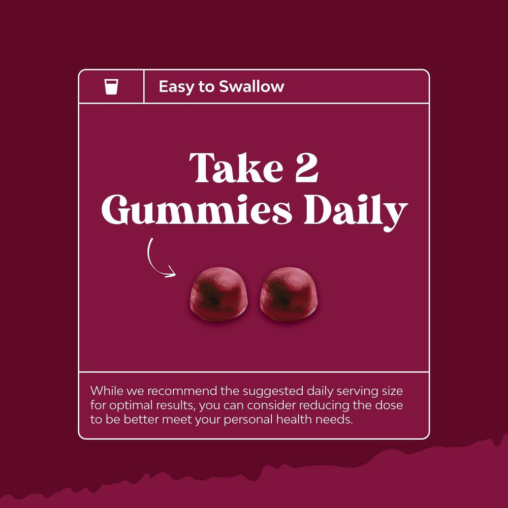 Natures Craft Flow Boosting Beet Root Gummies hands holding bottle during daily routine