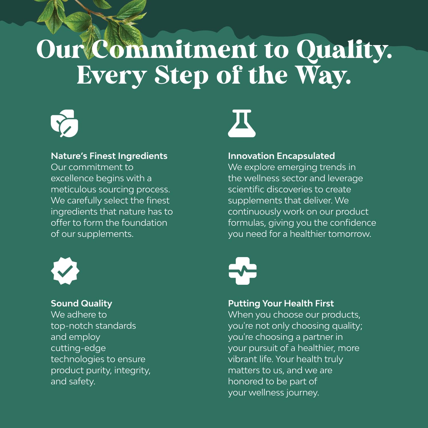 Natures Craft Globally sourced ingredients label underscores quality